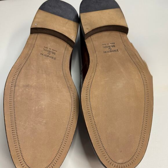 Johnston & Murphy Cellini Mens Tassel Dress Loafers  Size 10.5M in Brown - Picture 8 of 8